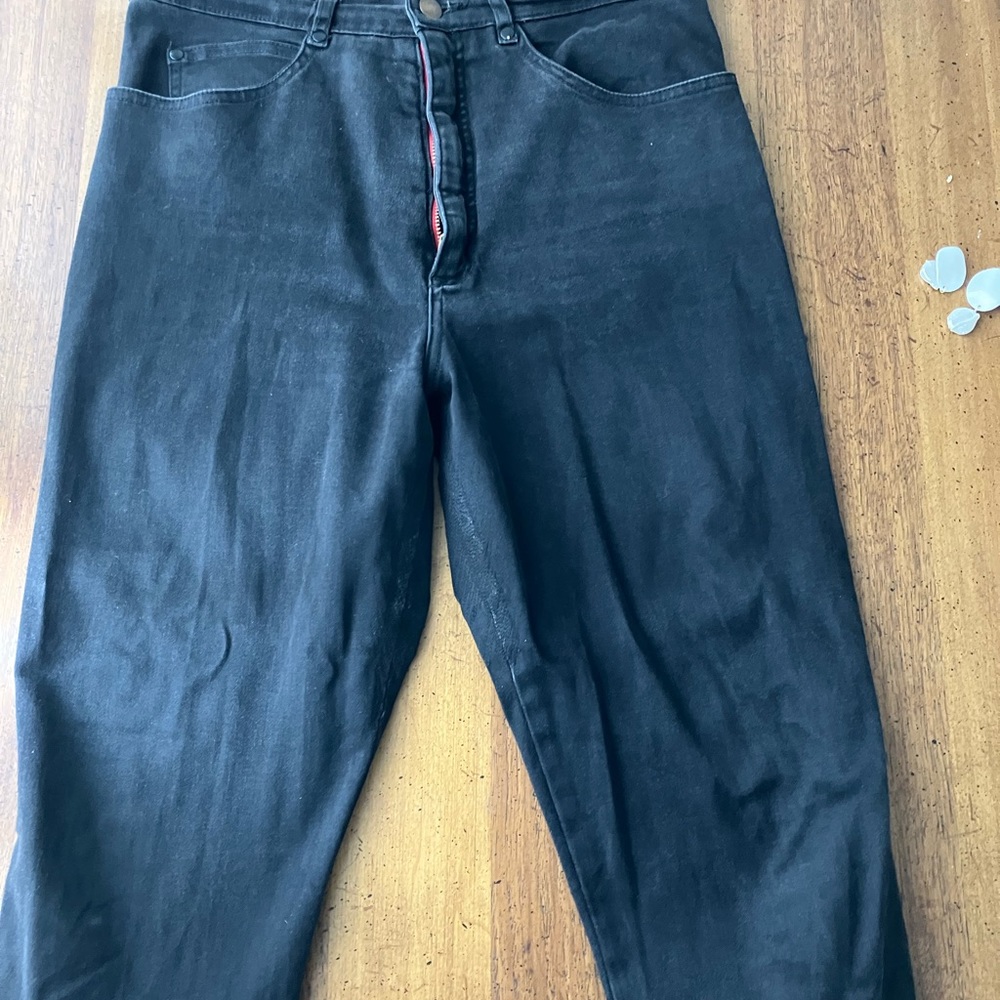 Judi Rosen Stretch Black Denim Skinny Jeans